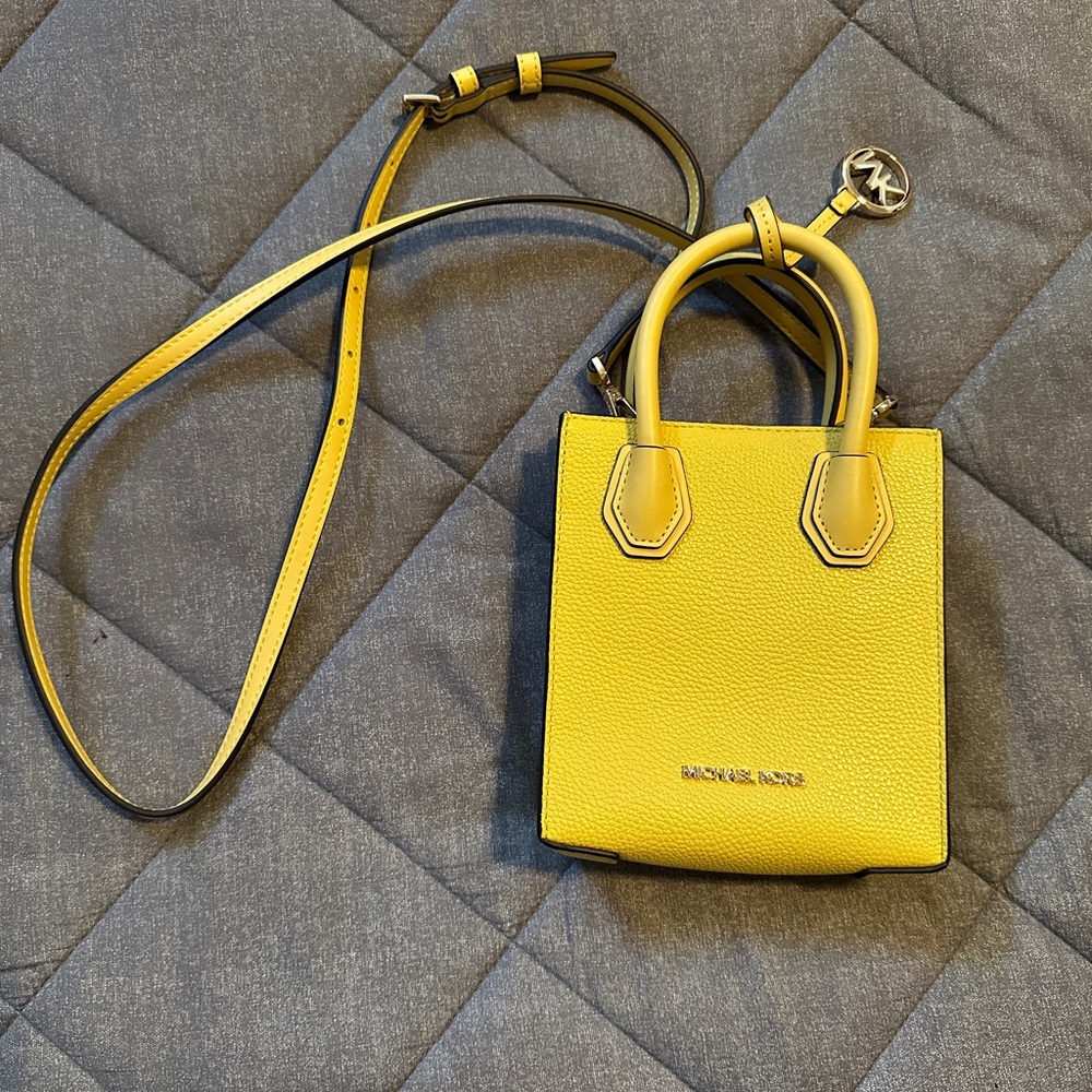 Michael Kors Yellow Micro Crossbody